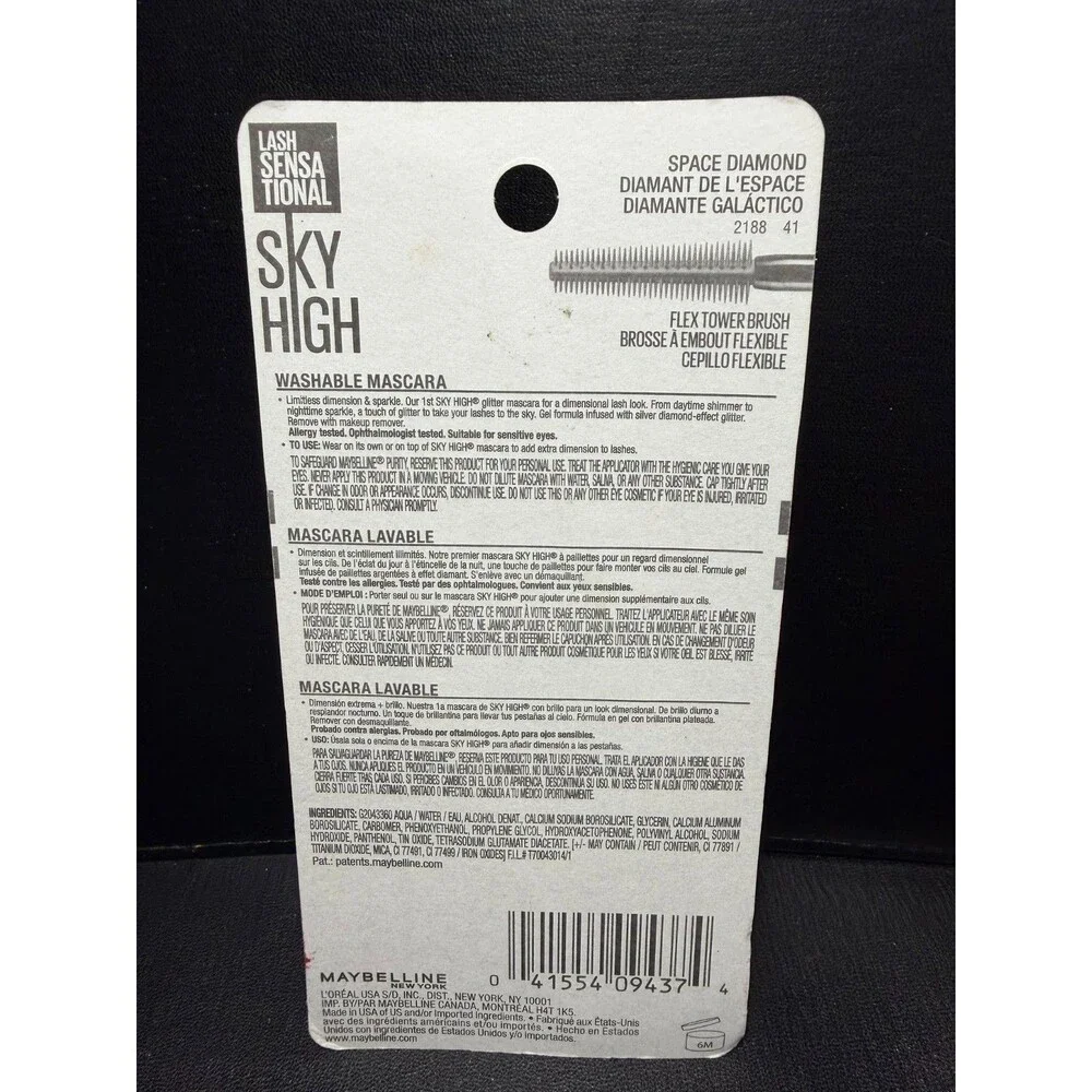 Maybelline Sky High Mascara 791 Space Diamond Glitter Topcoat